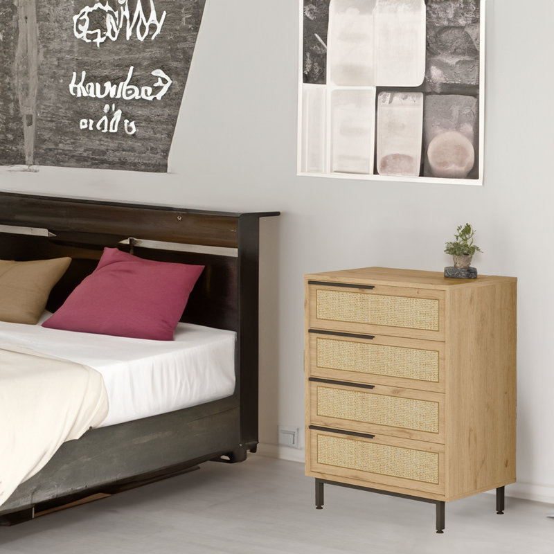 29.45'' W 4 - Drawer Dresser, Oak