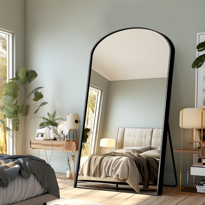 Miroir pleine grandeur Alirra, Noir, 71 po x 38 po
