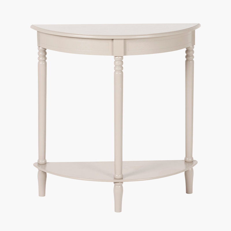 Callum 80cm Solid Wood Console Table, Putty Beige