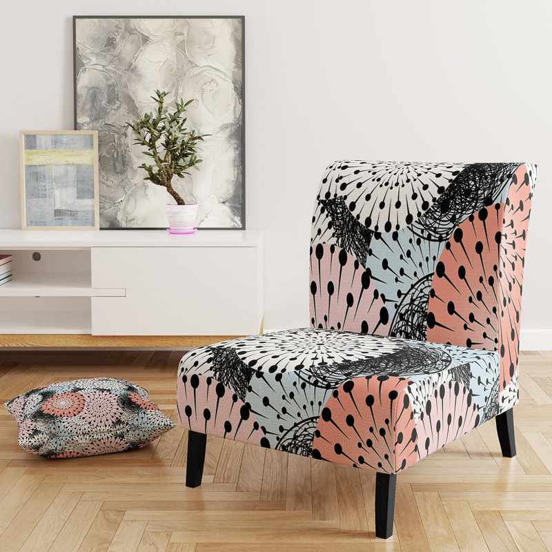 Fauteuil de chambre rembourré Mid-Century