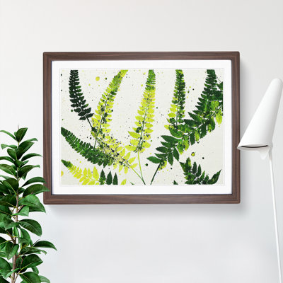 Fern Leaf Splash Vol.4 1 Piece Single Picture Frame Painting