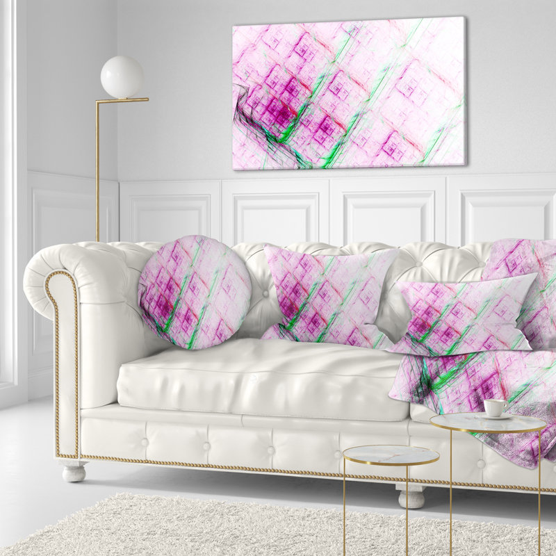  Coussin lombaire abstrait à motif fractal