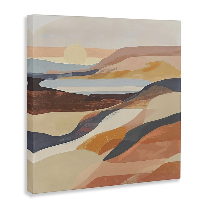 «Layered Canyon Hills», art mural sur toile par Irena Orlov, H 30 po x l 30 po