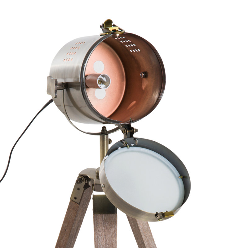 Interlachen Solid Wood Tripod Lamp