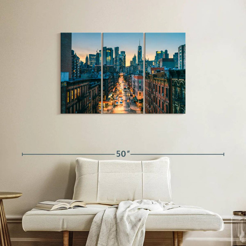 Sireci Lower Manhattan Twilight Rush, 24" H x 38" W