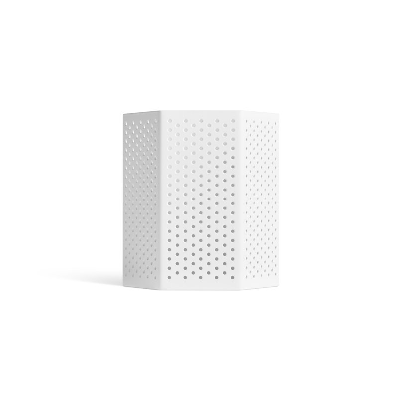 Wink Lantern, White, 6" H x 6" W x 5" D