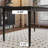 Black Rectangular Solid wood Dining Table For Dining Room/Kitchen