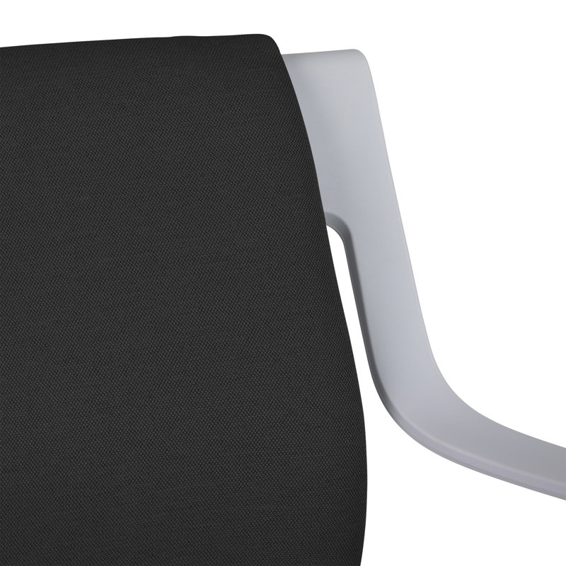Chaise d'invité de bureau avec accoudoirs Cascade, Noir, noir, noir, noir