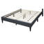 Lit de tête de lit moderne moderne en tissu de jute gris anthracite