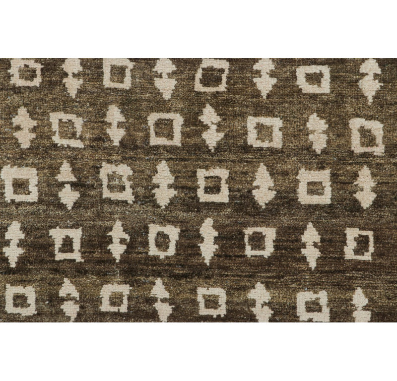 Modern Classics Handmade Kilim Silk Geometric Area Rug, Runner 3' x 10'