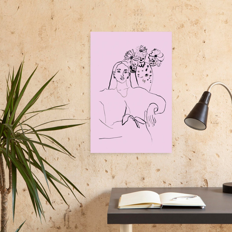Beate Tubach - Wrapped Canvas Print, 60.96 cm H x 40.64 cm W, Pink