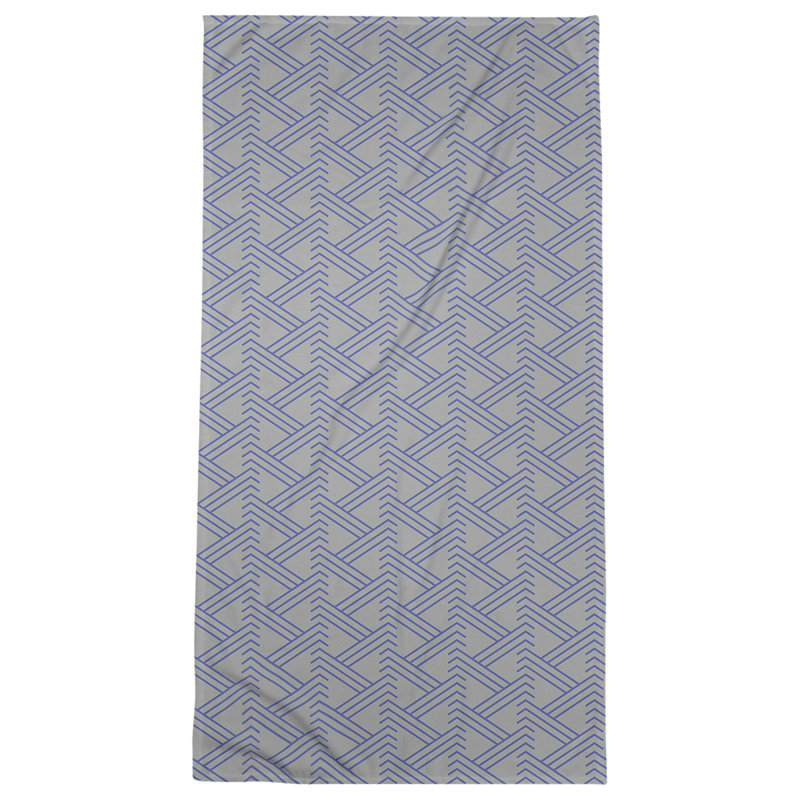 Jordao Bath Towel, Gray/White