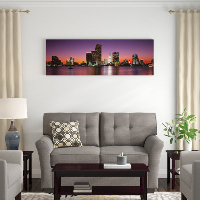 « evening biscayne bay miami, floride », reproduction de photo sur toile