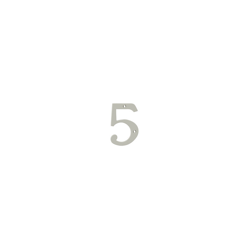 House Number, Oil-Rubber Bronze, 5