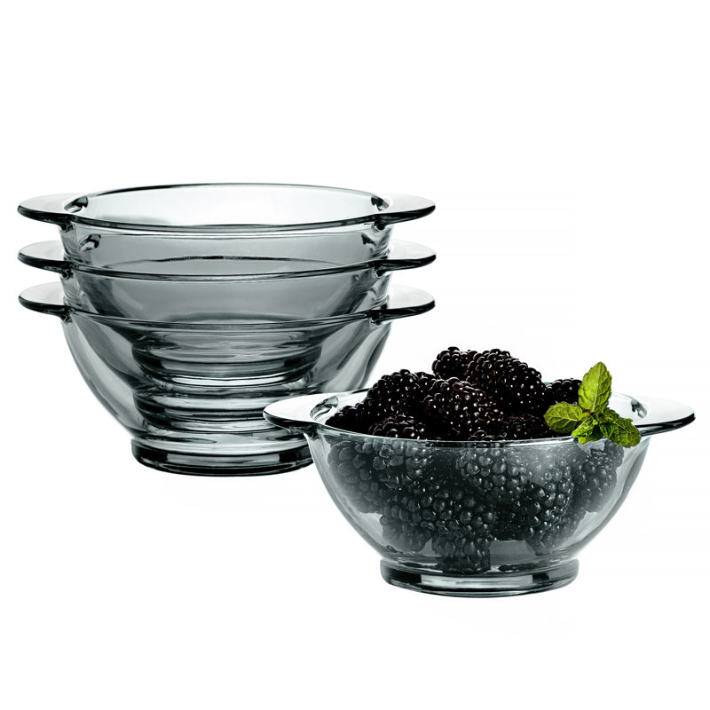 Bol quotidien en verre 5,3 po Lakevia, Gris