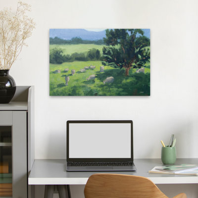 Animals And Blue Country Cows Art