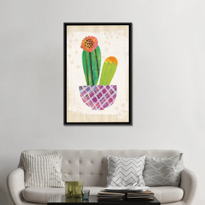 «Collage Cactus II.A», impression sur toile tendue
