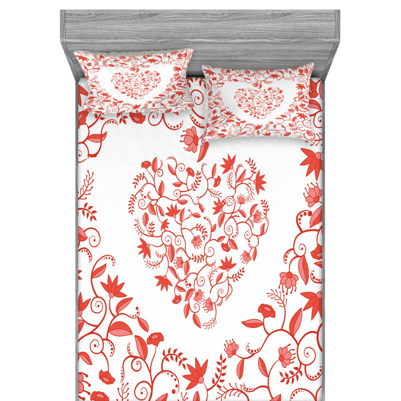 Microfiber Floral Fitted Sheet