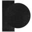 Rug "HUARTE" Short Pile Soft and Washable Black-608965778