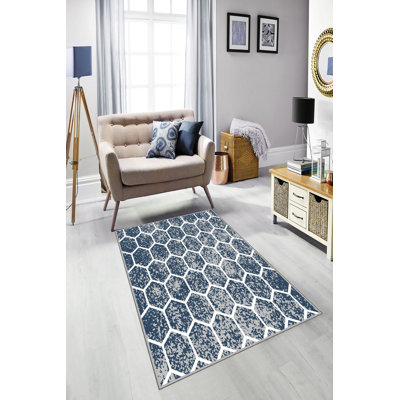 Premium Hall Carpet, 2.6 x 9.8 ft | 100% Polyester, 0.04 in Pile Height | Antibacterial & Non-Slip Underside | Machine Washable, 3D Digital Printing | Durable Woven Design for Living Room & Entryways