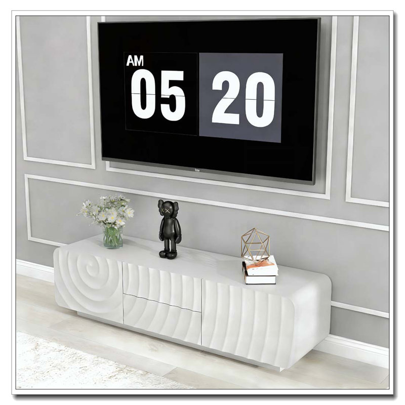 58''Tv Stand, White