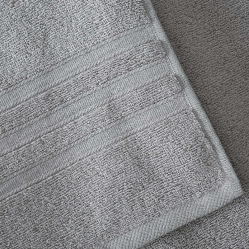Zero Twist 100% Cotton Towel Bale, Silver