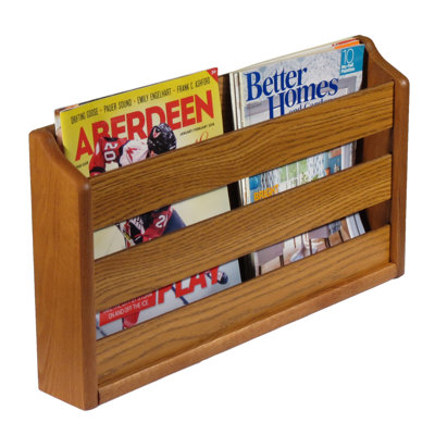 Poche Wood Free Standing Magazine Rack