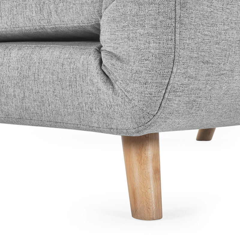 Powellville Upholstered Sofa Bed Single   , Grey