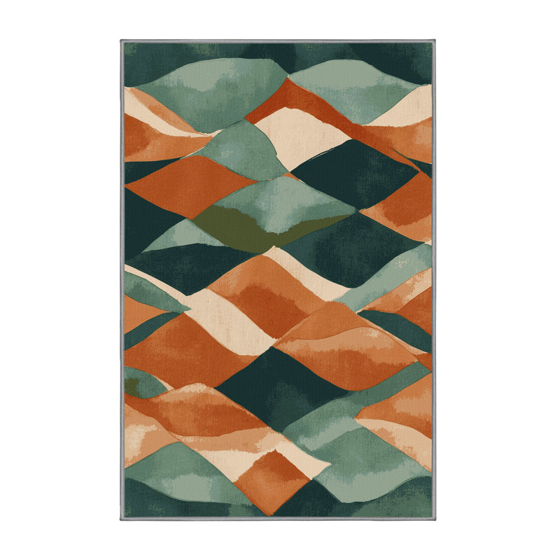 Cerulean Shadows Rug, Rectangle 8' x 10'
