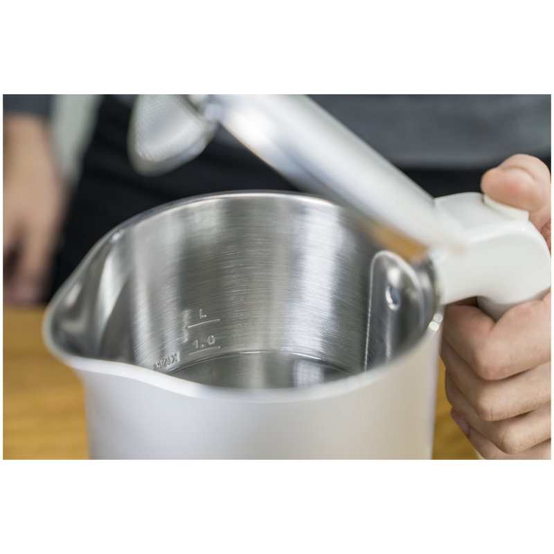 Bouilloire électrique 1 L Enfinigy, Argent argent