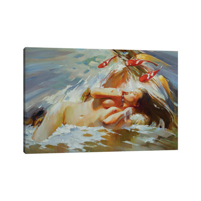 Flirt II 1 Piece Wrapped Canvas Painting