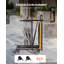 Folding Table and Chair Rack Cart 400 lbs Holds 14 Chairs & 5 Tables, for Party Event Hotel Factory, Heavy-Duty Carbon Steel, Easy to Move, Storage Dolly, with Swivel Casters and Locking Wheels