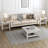 Weddel Basilico Modern Farmhouse 3 Piece Living Room Table Set-497419176