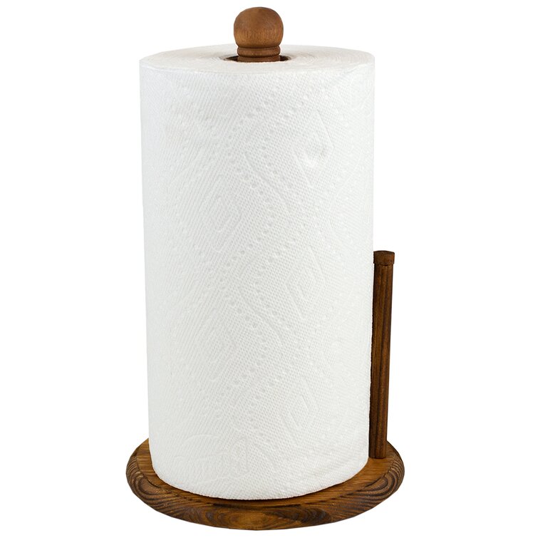 Wood Freestanding Paper Towel Holder