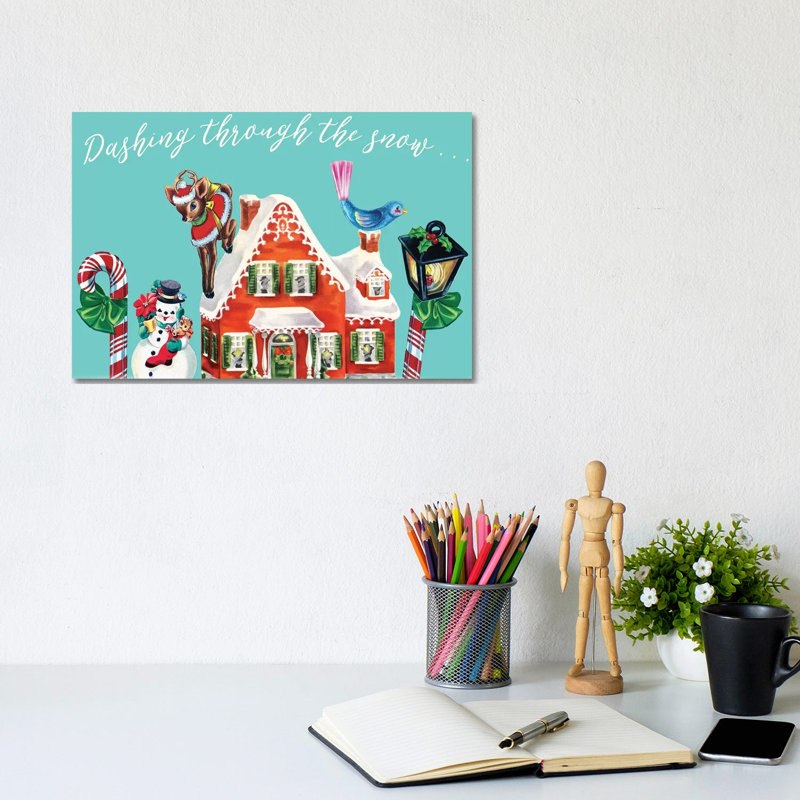 1955 Christmas Collection A by Alicia Ludwig - Wrapped Canvas Print