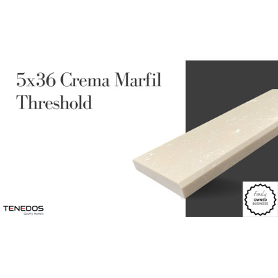 Crema 5" x 36" Engineered Stone Look Wall Tile