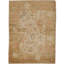 Hand-Knotted High-Quality Tan and Green Area Rug