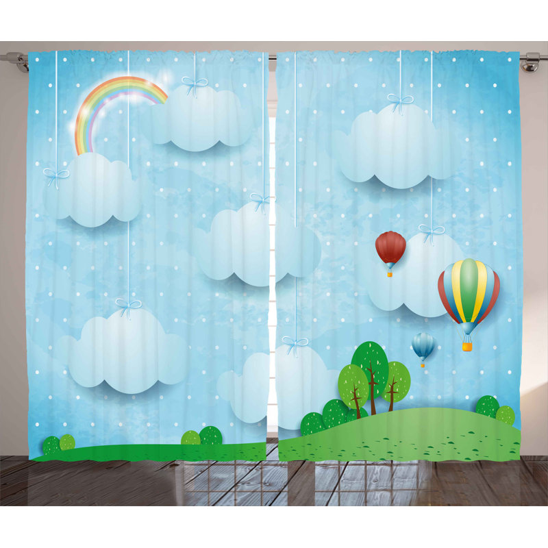 Chelsea Semi Sheer Curtain Pair, 54" W x 84" L