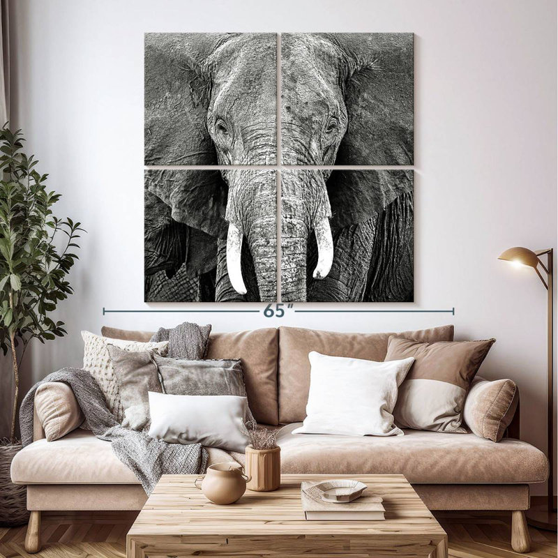 Brampt Elephant Wrinkles, 50" H x 50" W