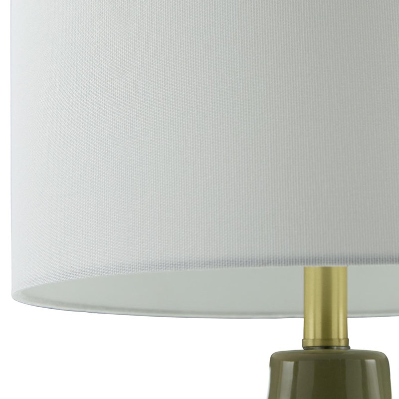 Lampe de table en céramique Arlis, Vert