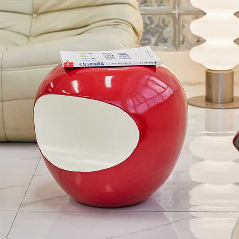 Tabouret d'appoint Apple, Rouge