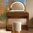 Makeup Vanity Table With Touch Screen Lighted Mirror And Drawer-1402411555