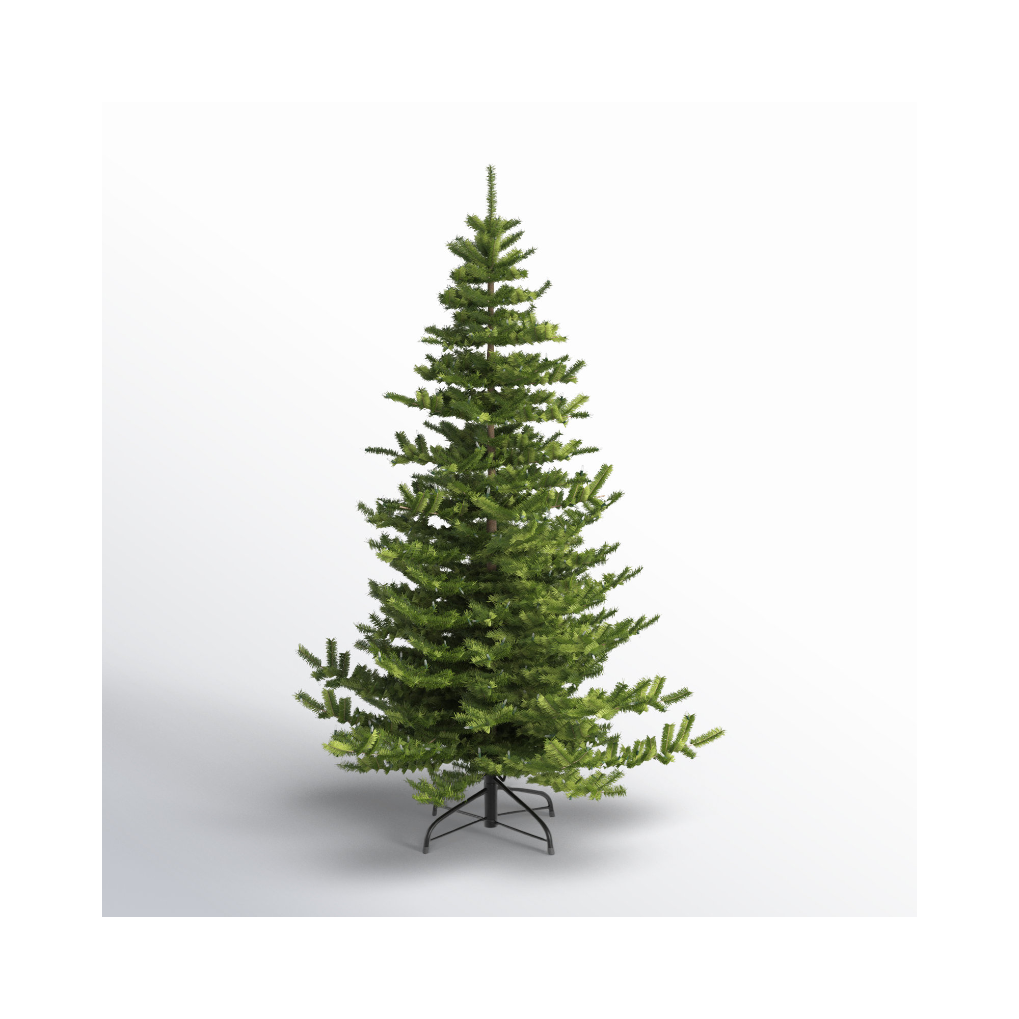 Lighted Artificial Fir Christmas Tree, 7.5' H