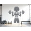 Adhésif décoratif Afro Girl Power Gym: Fitness Motivation Workout 1083DRS-233508081-233508084