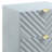 Gaines Gray High Gloss Finish Nightstand