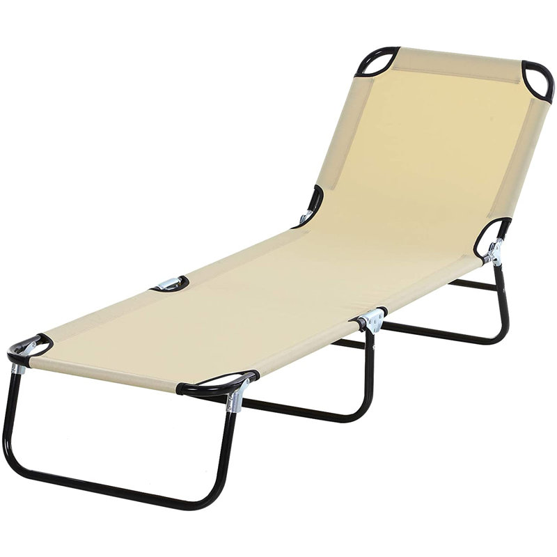 Aalilah 188cm Long Reclining Single Chaise, Beige