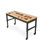 Établi à hauteur réglable de 48 po avec plateau en bois d'hévéa, roues verrouillables et prises de courant intégrées - Table de travail robuste pour garage, atelier, bureau à domicile