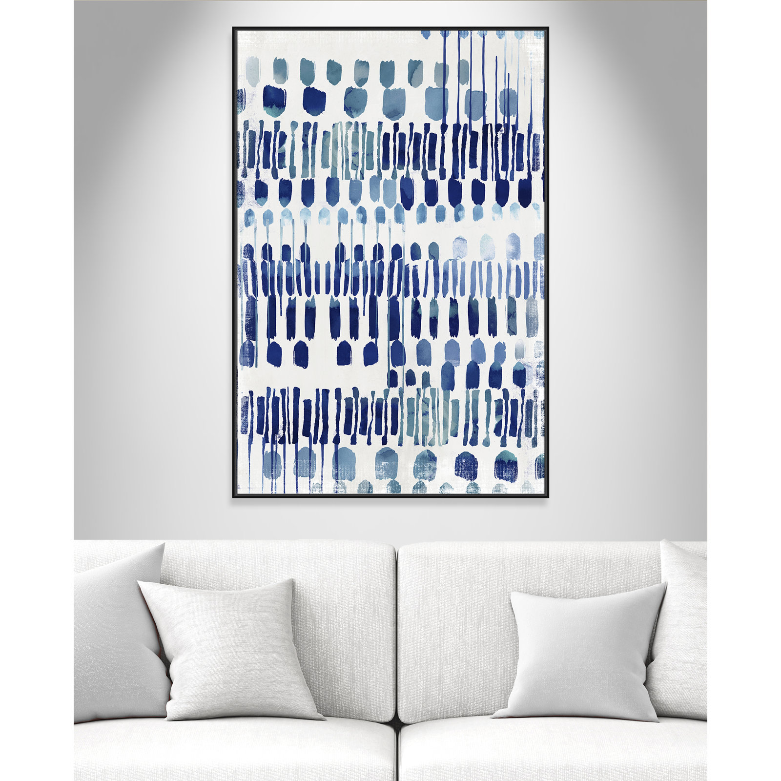 Continuously I - Painting Print, No Matte, Black Framed Canvas, 61.5" H x 41.5" W x 2" D