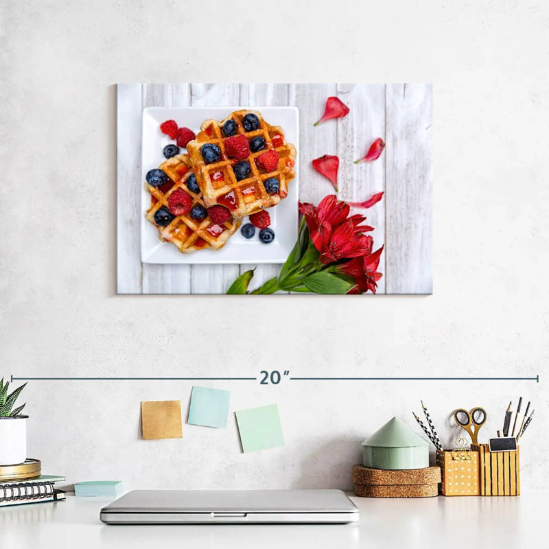 Yarlin Berry Waffles, 8" H x 12" W