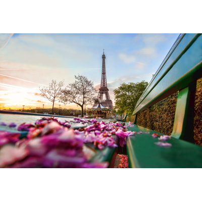 Eiffel Tower During Spring - Wrapped Canvas Print